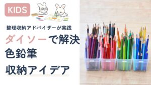 ダイソーのケースを使った色鉛筆収納アイデア