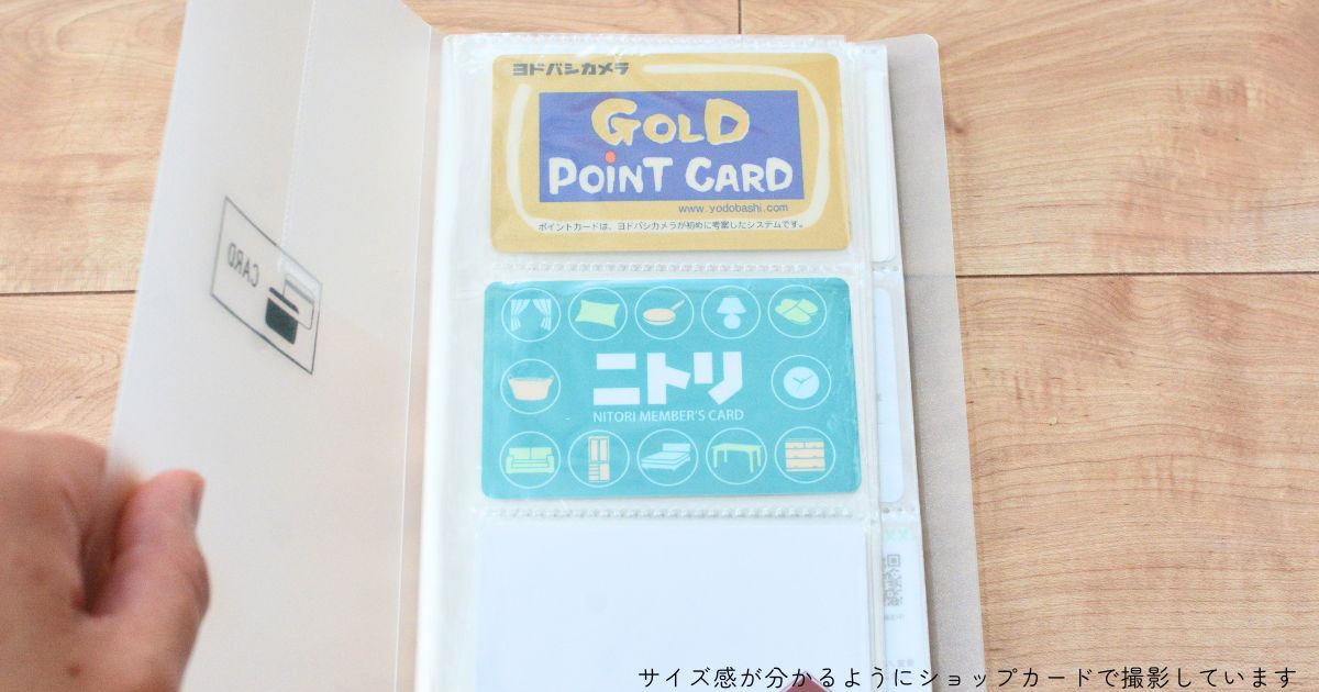 100均の診察券ケースに入れた使用頻度の低い診察券の写真
